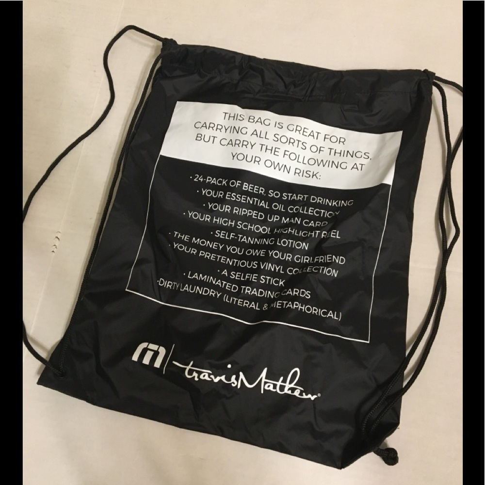 New Travis Mathew Drawstring Backpack - Picture 7 of 11